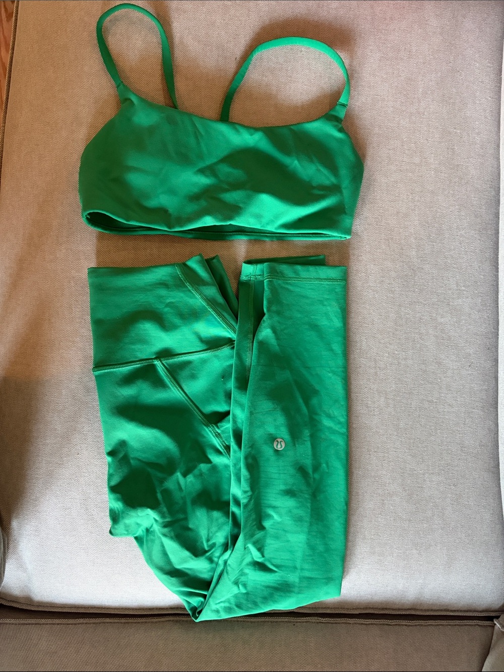 Lululemon Wunder Train Strappy Racer Bra and Wunder Train High-Rise Tight Set